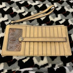 EUC Hobo Tan Leather Kimi Card Case Wallet